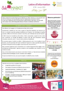 Lettre d'information N°30 - Janvier 2025